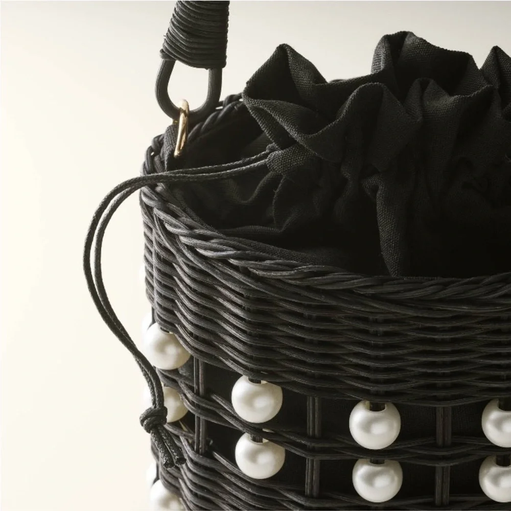 Kate Spade New York x Target Pearl Embellished Basket Bucket Bag - Picture 4 of 6